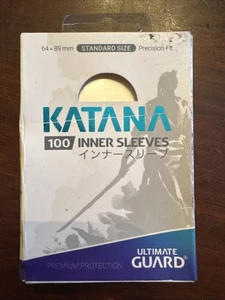 Ultimate Guard Katana Transparent Inner Sleeves (100ct) Standard Size - Picture 1 of 4