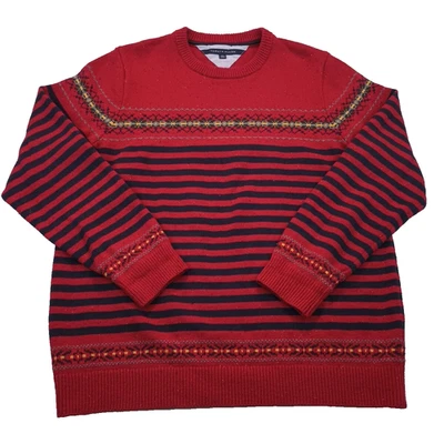 Tommy Hilfiger Pullover Sweater Womens 2XL Long Sleeve Cotton Wool fair Isle - Image 1 of 4