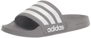 Adidas Unisex-Adulto Ducha Tobogán Gris/Blanco/Gris 10 Mujeres/9 Hombres - Imagen 1 de 7