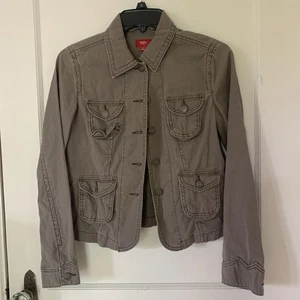 Mossimo Barn Jacke Damen klein braun neutral Militär Utility Feld süße Tasche - Bild 1 von 12