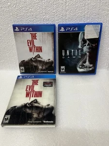 PS4 Evil Within Until Dawn Sony PlayStation 4 Bethesda Horror Zombie Scary - Picture 1 of 4