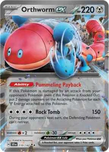 Orthworm ex - 110/142 - Double Rare Holo Stellar Crown Pokémon Card - NM/M! - Picture 1 of 1