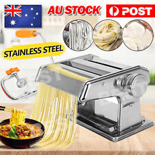 Pasta Noodle Maker Machine Cutter Fresh Spaghetti Roller 6 Thickness Settings AU