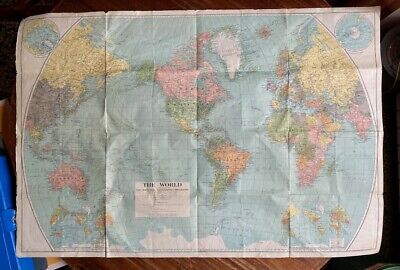 Cartina THE WORLD - The National Geographic Magazine 1932 • 10€