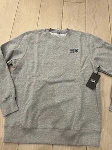 Mountain Hardware Peace Crew Neck Pullover Sweater-shirt Mens L Grey - Picture 1 of 3