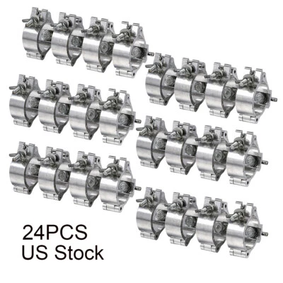 24 PIEZAS 2 pulgadas aluminio escenario par luz O abrazaderas DJ armadura lata gancho apto para tubo de 48-51 mm Foto 1 de 4