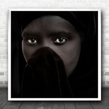 Face Portrait Documentary Eyes Ethiopia Woman Dark Low-Key Wall Art Print