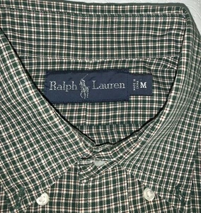 Polo Ralph Lauren Hemd Größe M grün kariert langarm Button Down - Bild 1 von 12