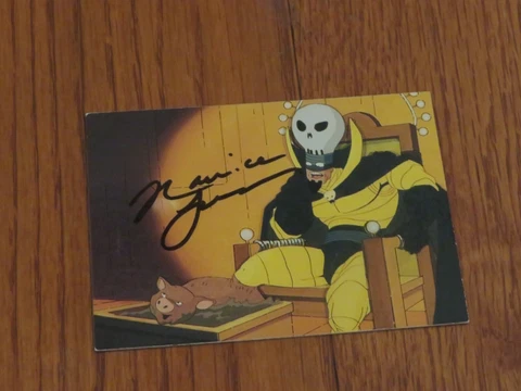 Maurice LaMarche Autographed Hand Signed Tick Card Cover