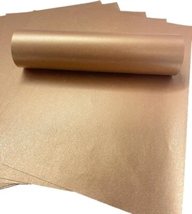 10 Hojas A4 Bronce Cobre Brillante Papel con Brillo Iridiscente 120gsm - Imagen 1 de 1