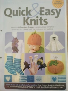 QUICK AND EASY KNITS - 11 Fabulous Designs - Magazine Pull Out - Picture 1 of 1