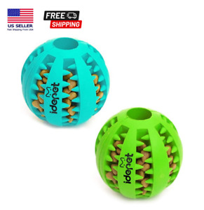 2 Pcs Dog Toy Ball Chew Toy Tooth Cleaning Ball Training Ball for Pet Puppy Cat