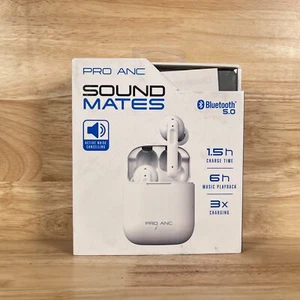 Tzumi SoundMates Pro ANC Wireless Bluetooth Active Noise Cancellation Earbuds - Picture 1 of 5
