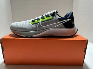 Nike Air Zoom Pegasus 38 Seahawks Wolf Grey White Blue Green Shoes Sneakers 12.5 - Picture 1 of 5