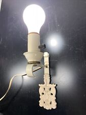 Vintage Light Lamp Wall Sconce Metal And Plastic Candlestick 7.75”