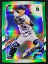 2021 Topps Chrome NPB Souma Uchiyama Green Rookie RC 68/99 Tokyo Swallows #138
