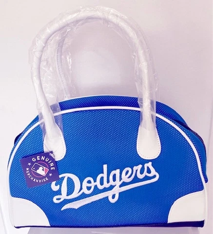 MLB Los Angeles Dodgers Mesh Round Retro Bowler Bag Purse Cover