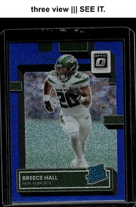 5 Blue Glitter RC Lot: 2022 Breece Hall 2023Tank Bigsby Mingo Josh Downs Spears! - Picture 1 of 20