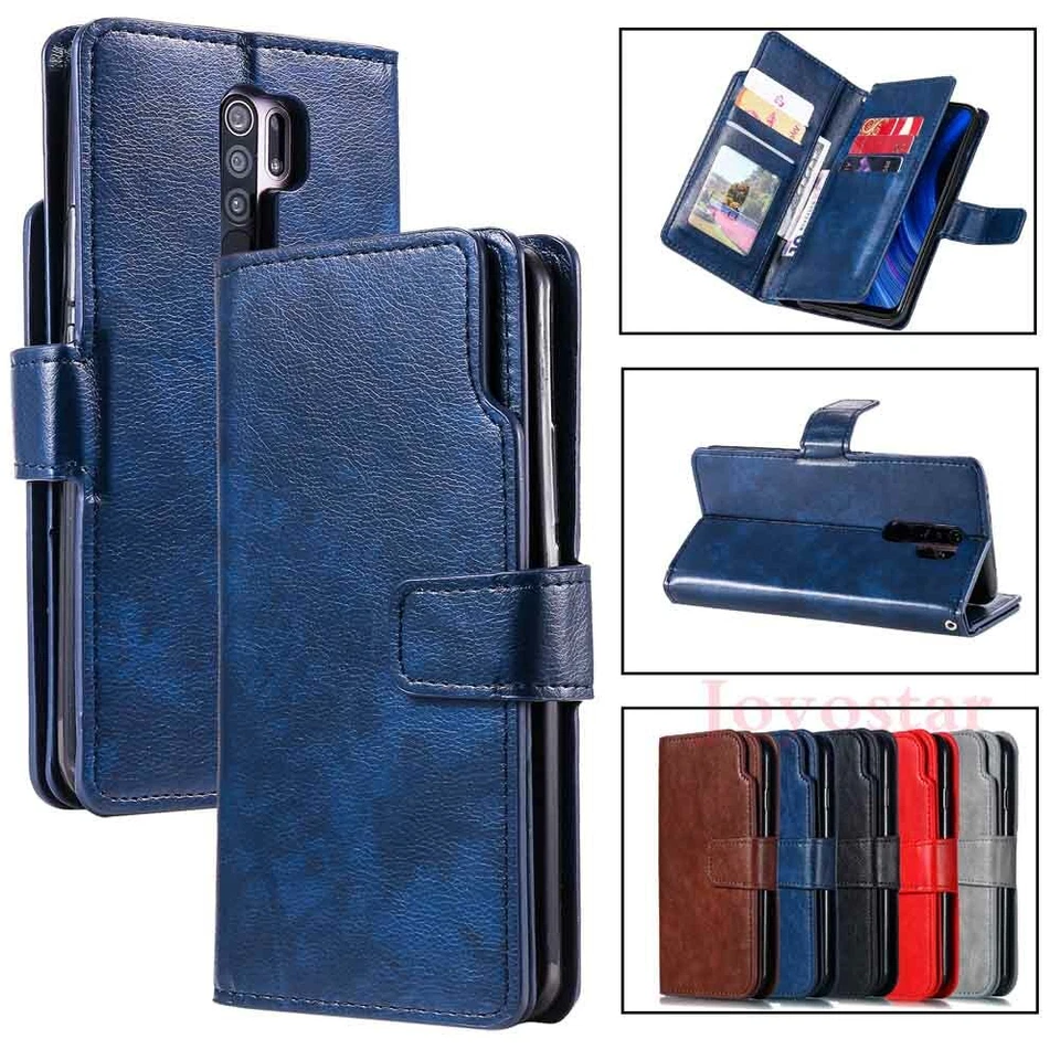 For Xiaomi Redmi Note 9 8 Pro 9s 8T 9A 9C Wallet Card Stand Leather Case Cover - Image 1 of 4