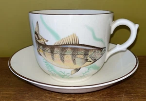 GRAYS POTTERY FISHERMANS PRAYER LARGE CUP AND SAUCER - Picture 1 of 5