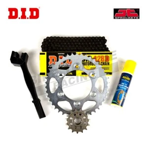 DID JT Recommended Chain & Sprocket Kit fits Suzuki TS125 A / B 1975-1978 - Picture 1 of 2