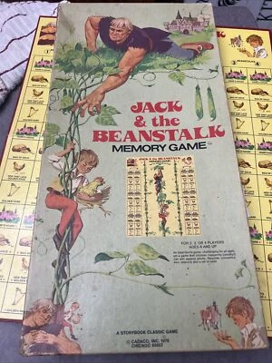 Vintage 1976 Jack and The Beanstalk Memory Game Cadaco, Missing parts - Image 1 of 4