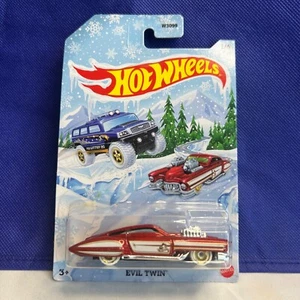 2020 Wheels "EVIL TWIN" Holiday Hot Rods 1/6 Red White Gold - Picture 1 of 8