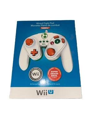 New PDP Wired Fight Pad Controller for Nintendo Wii / Wii U - Yoshi - Image 1 of 4
