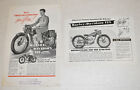 Late 1940S/Early 1950S Harley Davidson 125 Flyer Brochures Motorcycle