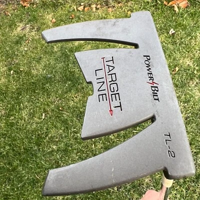 PowerBilt TL-2 Putter Target Line 35" Right Hand Target Line Winged Mallet Golf - Image 1 of 4