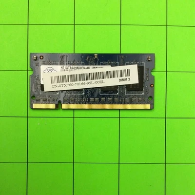 CN-0TX760 0TX760 NT1G64UH8D0FN-AD 1GB PC2-6400S Random Access Memory RAM - Image 1 of 3
