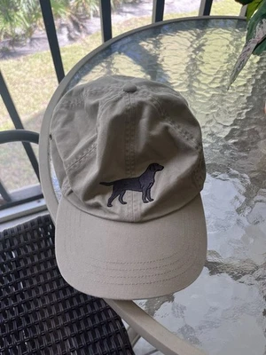 LL Bean Sombrero Gorra Correa Trasera Caqui Bordado Perro Retriever Exterior Hombres Talla Única Foto 1 de 4