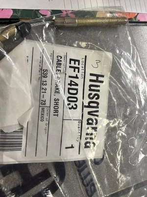 Sears Husqvarna Jonsered OEM CABLE BRAKE LONG part# 539132174  582122001 HUS 3 - Image 1 of 2