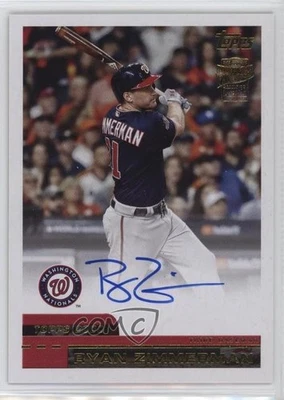 2024 Topps Archives 2000 Fan Favorites Auto Ryan Zimmerman #00FF-RZ Auto - Image 1 of 2