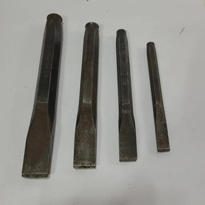 Proto Cold Chisel Set 4pc 7/16" 5/8" 3/4" 7/8" Cut 86A USA - Picture 1 of 7