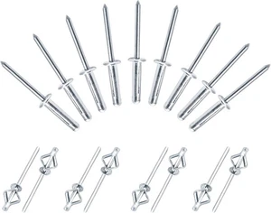 3/16" x 3/4" dreifach gefaltete explodierende Popnieten, massiv 3/16 x 3/4 ",  - Bild 1 von 8