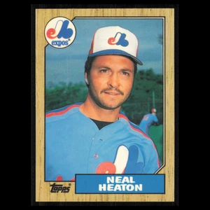 Neal Heaton #45T 1987 Tiffany Topps Traded Montreal Expos Baseball Card MLB NM - Picture 1 of 3