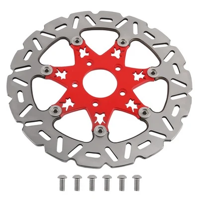 Rotor de freno delantero de 11,8" para Harley Davidson Road Glide FLTRX/Trike 2009-2019 rojo Foto 1 de 4