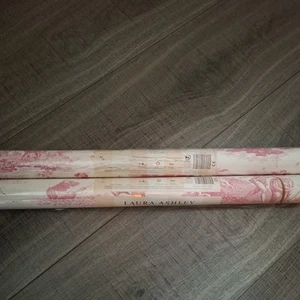 Laura Ashley Home Toile Wallpaper Cerise 2 Brand New Rolls Heritage Same Batch - Picture 1 of 16