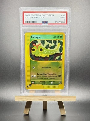 2002 POKEMON CATERPIE REVERSE REV HOLO FOIL #96 E-SERIES EXPEDITION PSA 9 WOTC - Image 1 of 2