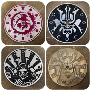 SAMURAI ( price for 4 dials )  Ø 28,5 mm / 0,4 mm  watch dial - stainless steel - Picture 1 of 5