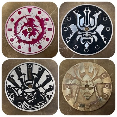 SAMURAI ( price for 4 dials )  Ø 28,5 mm / 0,4 mm  watch dial - stainless steel - Image 1 of 4