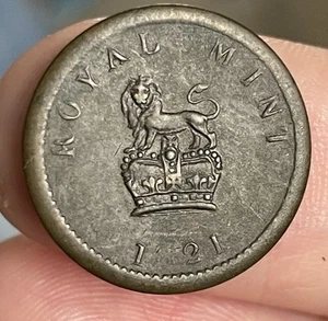 1821 Royal Mint Half Sovereign Weight - Picture 1 of 2