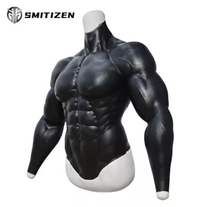 Costume Smitizen Silicone Nero Aggiornato Finto Corpo Muscolare Con Braccia Muscolari - Foto 1 di 11