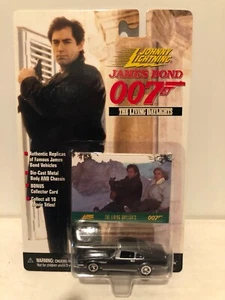 JAMES BOND 007 Johnny Lightning 1:64th fundición a presión coches y tarjeta, Living Daylights - Imagen 1 de 1