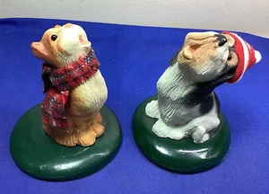 Posten Vintage Byers Choice Ltd The Carolers singende Katze und Hund 4 Zoll Zubehör 365 - Bild 1 von 9