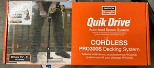 Sistema de cubierta inalámbrico Simpson Strong-tie Quik Drive PRO300SG2DC2K 20V ¡NUEVO! - Imagen 1 de 1