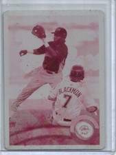 Jemile Weeks 2011 Topps Pro Debut Magenta Printing Plate #1/1