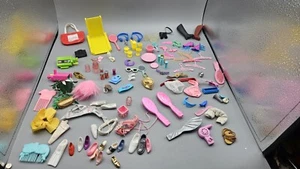 Lot Of Barbie Accessories, Coca-Cola Bag,  Camcorders, Cups, Pitcher, Plates,  - Picture 1 of 6