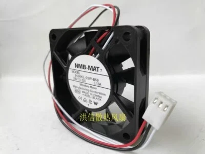 NMB-MAT 6015 2406KL-05W-B59 DC24V 0.13A 6CM 3-Pin Inverter Cooling Fan - Image 1 of 4